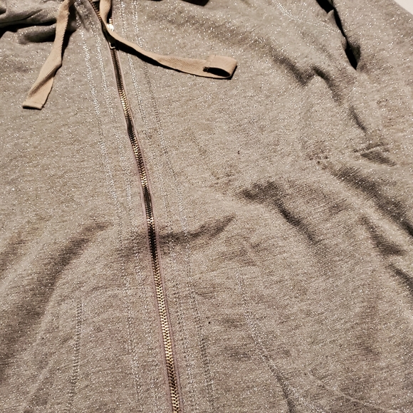 Daytrip Gray Silver Zip up light weight hoodie Size Large - Picture 5 of 5